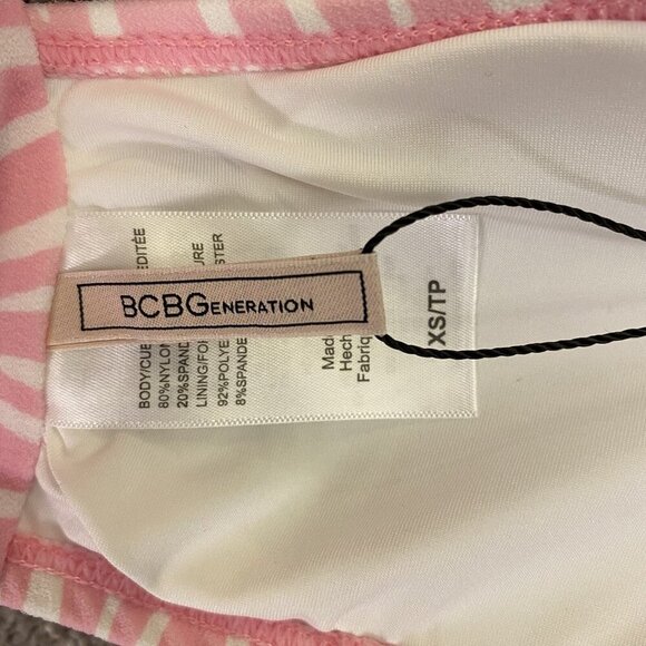 BCBGeneration Women's Convertible Bra Bikini Swimsuit Top Size XS Pink NWT $66 - Picture 7 of 12